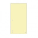 Separatoare carton biblioraft, 190 g/mp, 105 x 235mm, 100/set, DONAU Duo - galben