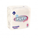 Servetele de masa Puff de Lux Soft Touch, 38 x 38mm, 2 straturi, 70 buc/set