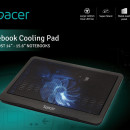 Stand Racire Spacer Led Blue cooler pad laptop 14-15.6'', Fan 14 cm
