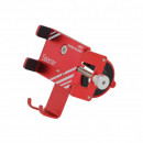 Suport din metal smartphone 4''-7'' pentru bicicleta, Spacer METAL-RED