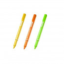Textmarker Lichid Deli Slim, varf tesit, 1-5mm, diverse culori