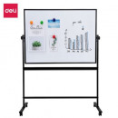 Whiteboard mobil magnetic cu rama din aluminiu 90 x 120 cm Deli + Cadou set markere