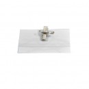 Ecusoane orizontale cu ac si clips 92 x 57 mm, 25 microni
