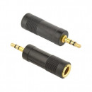 ADAPTOR audio GEMBIRD stereo 6.35 mm jack M la 3.5 mm jack T