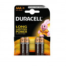Baterii Alkaline Duracell AAA LR03/MN2400 long power 4buc/set