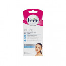 Benzi depilatoare de ceara Veet Pure pentru fata, piele sensibila, 20 benzi