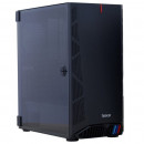 Carcasa Gaming Spacer Hunter, Middle Tower ATX, sticla securizata, negru