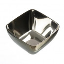 Castroane din plastic Argintiu pentru degustare Mozaik dim 5.5 x 3 cm, 20 buc/set