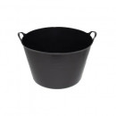Cos cauciuc flexibil cu manere pentru struguri, fructe, cereale, 42L