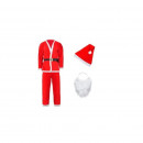 Costum Mos Craciun 5 piese ,material textil, marime Universala