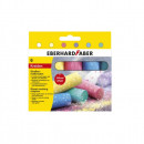 Creta colorata asfalt cu efect sclipitor 6 buc/cutie Eberhard Faber