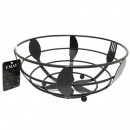 Fructiera metal negru 22 x 10cm