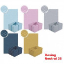 Hartie decorativa pentru impachetat cadouri, 70 x 200 cm, Desing Neutral 25, motive asortate
