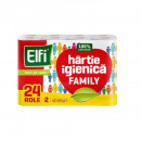Hârtie igienică Elfi Family 2 straturi, 24 role/set