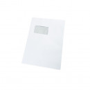 Plic C4, (229 x 324mm) Alb, Siliconic 90g, Fereastra Stanga 55x100