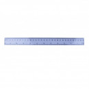 Rigla din plastic transparent 30 cm Evo