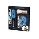 Set cadou Denim Original: Lotiune 100 ml + Crema de ras, 150 ml + Pamatuf Ras