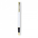 Stilou DIPLOMAT Traveller snow white gold -penita M, otel inoxidabil