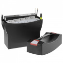 Suport plastic pentru 20 dosare suspendabile, cu capac, HAN Swing Plus - negru