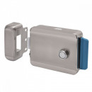 Yala electromagnetica aplicabila cu memorie mecanica. Montare universala, butuc cu 3 chei in exterior/buton in interior, inox, SX-09