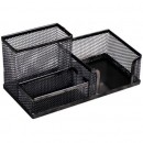 Suport instrumente birou, 3 compartimente, Mesh B4U