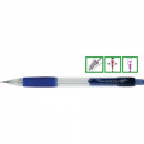 Creion mecanic PENAC CCH-3, rubber grip, 0.7mm, varf metalic, transparent albastru