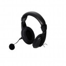 Casca cu microfon Stereo, 3.5 mm Spacer SPK-222, Negru