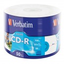 CD-R, 700MB, 52X,50 buc/bulk, VERBATIM Extra Protection