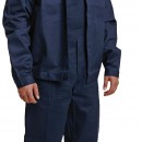 COSTUM SALOPETA BLEUMARIN/ALBASTRU CU PIEPTAR DIN BUMBAC