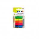Film index autoadeziv 45 x 12mm, 5 x 40file/set, cu dispenser, Stick"n Pop-up - 5 culori neon