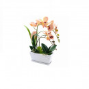 Flori artificiale decorative Orhidee cu ghiveci din ceramica 40 x 21cm