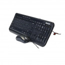 Kit tastatura + mouse Microsoft 600 Wired Desktop Negru