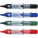 Marker whiteboard Pilot Vboard Master, 6mm varf rotund negru, rosu, verde, albastru