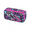 Penar textil Etui cu 2 fermoare BRONS fashion Line Buline
