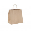 Pungi din hartie natur cu maner snur, 24 x 11 x 27 cm, 50 buc/set
