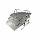 Set 3 tavite metalice Mesh Artintiu, suprapozabile, FORNAX