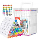 Set 36 Markere Sketching varf Dublu 1mm/7mm Deli