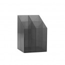 Suport pixuri Ico Quadrate, transparent, Negru