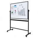 Whiteboard mobil magnetic cu rama din aluminiu 90 x 120 cm Deli + Cadou set markere