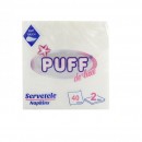 Servetele de masa Puff de Lux 33 x 33 mm, 2 straturi, 40 buc/set