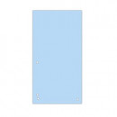 Separatoare carton biblioraft, 190 g/mp, 105 x 235mm, 100/set, DONAU Duo - albastru