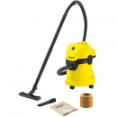 Aspirator multifunctional Karcher WD3, umeda si uscata, 17 l, Furtun 2 m, 1000 W, Sac filtru din hartie, Functie de suflare