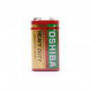 Baterie 9V, Toshiba Heavy Duty 6F22, zinc carbon
