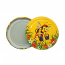 Capac 82mm pentru borcan sticla de 720 ml, model Albina cu șapcă