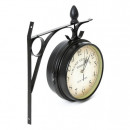 Ceas de perete, vintage cu 2 fete, tip statie de tren, Gran Central Terminal 46x32x33 cm