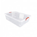 Cutie depozitare 38 litri cu capac si rotile 66 x46 x 18 cm, Sterk