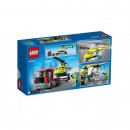 LEGO® City - Transportul elicopterului de salvare 60343