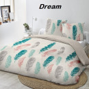 Lenjerie de pat king size Microfibra Dream, 4 piese 220 x 240 cm