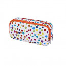 Penar textil Etui cu 2 fermoare BRONS fashion Line Buline