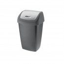 Pubela cu capac rabatant, 50L, Gri antracit